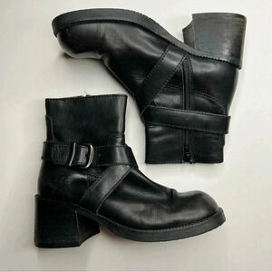 Shelleys London 90s Biker Boot Black Leather 6